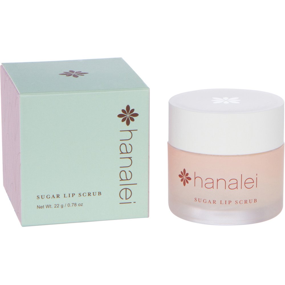 Hanalei Sugar Lip Scrub, , Made with Raw Cane Sugar and Real Hawaiian Kukui Nut Oil, 22g