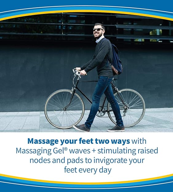 Dr. Scholl’s Stimulating Step Insoles with Massaging Gel + Nodes & Comfort Pads - Men's 8-13 (1 Pair)