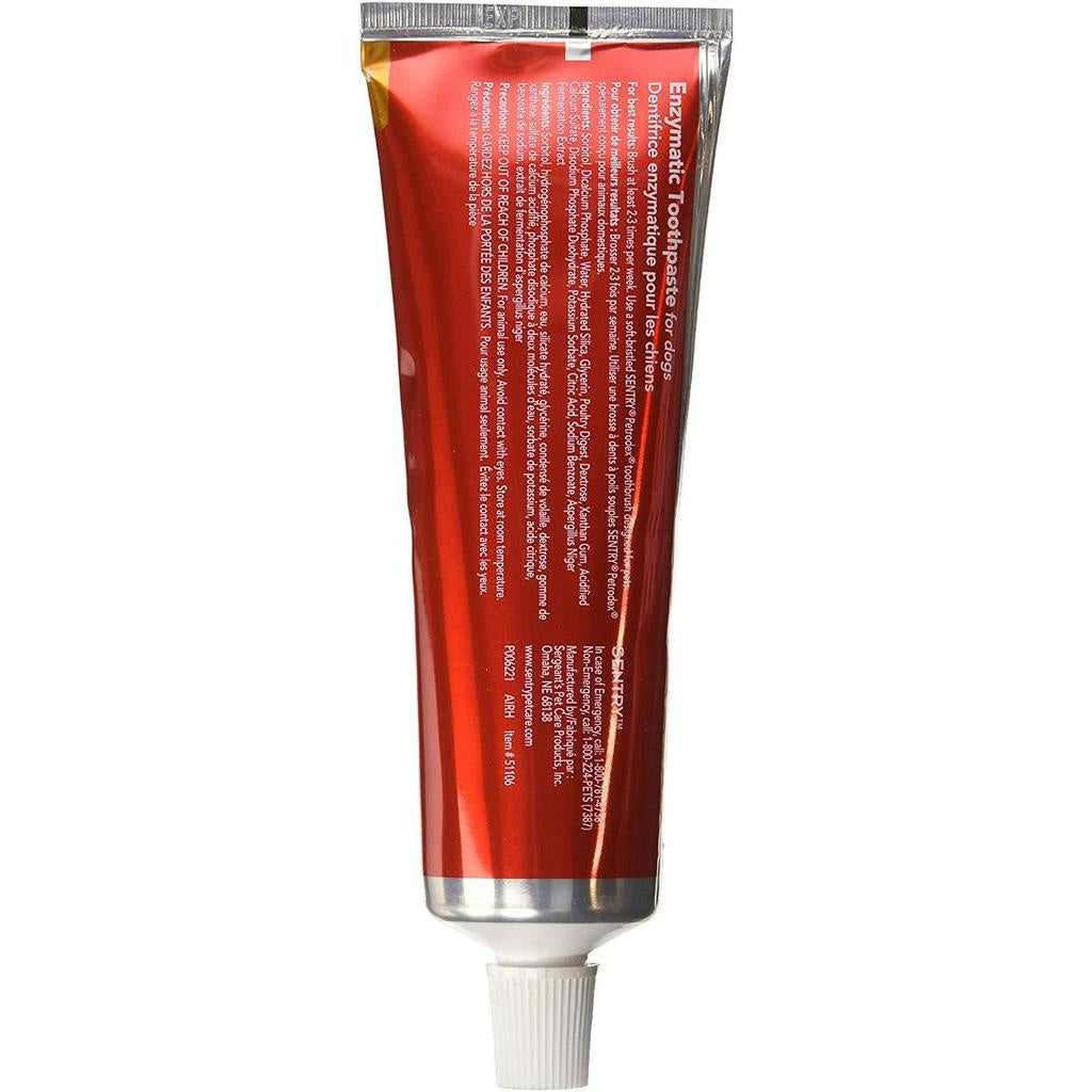 Petrodex Enzymatic Toothpaste for Dogs, Helps Reduce Tartar & Plaque Buildup, Poultry Flavor, 175 g