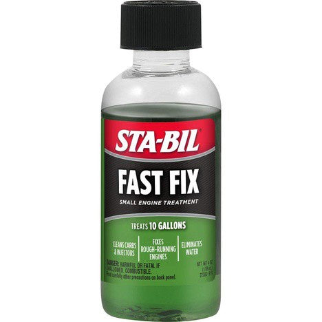 STA-BIL Fast Fix Small Engine Treatment, Treats 10 Gallons, 4 fl.oz / 118ml