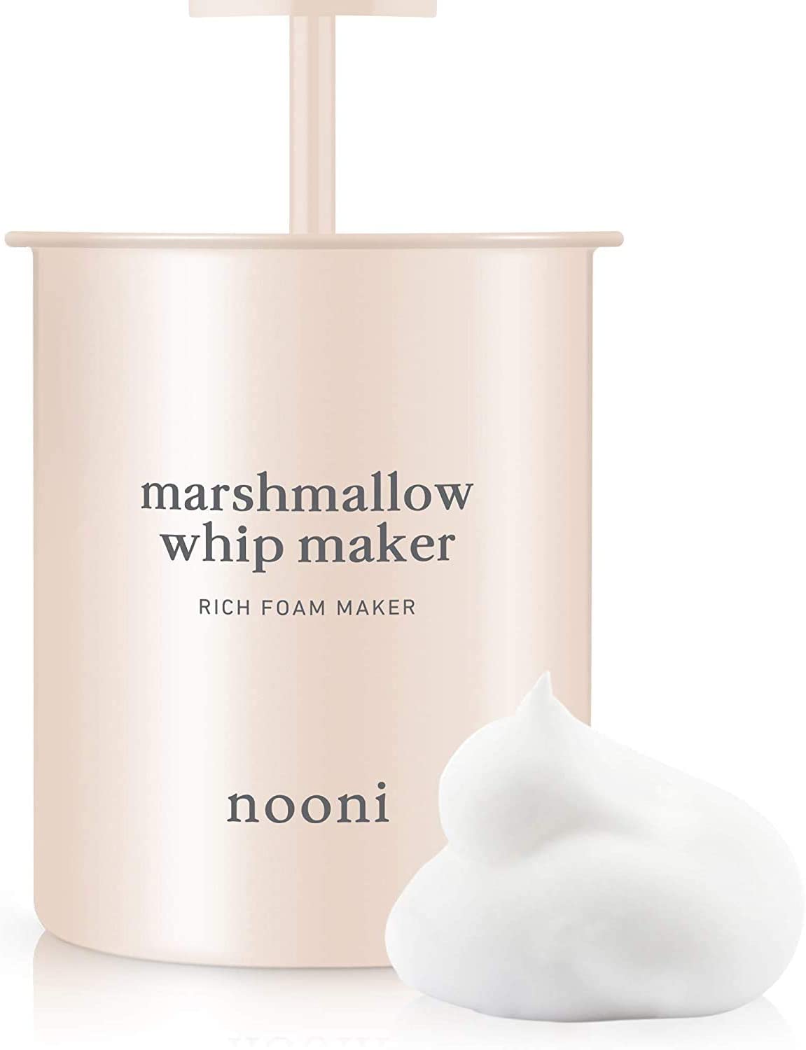 NOONI Marshmallow Whip Maker Foam Cleanser, Rich Foam Maker for Face Wash, Korean Skincare Tools