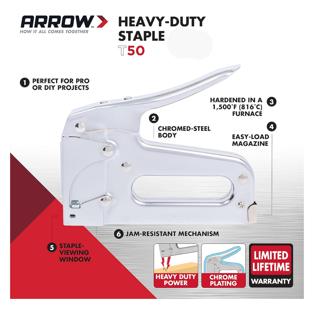 Arrow Fastener T50 Heavy Duty Staple, 1 count