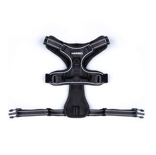 Rabbitgoo No-Pull Adjustable Dog Harness for Large Dogs, Black, Chest 20.5-36 inches