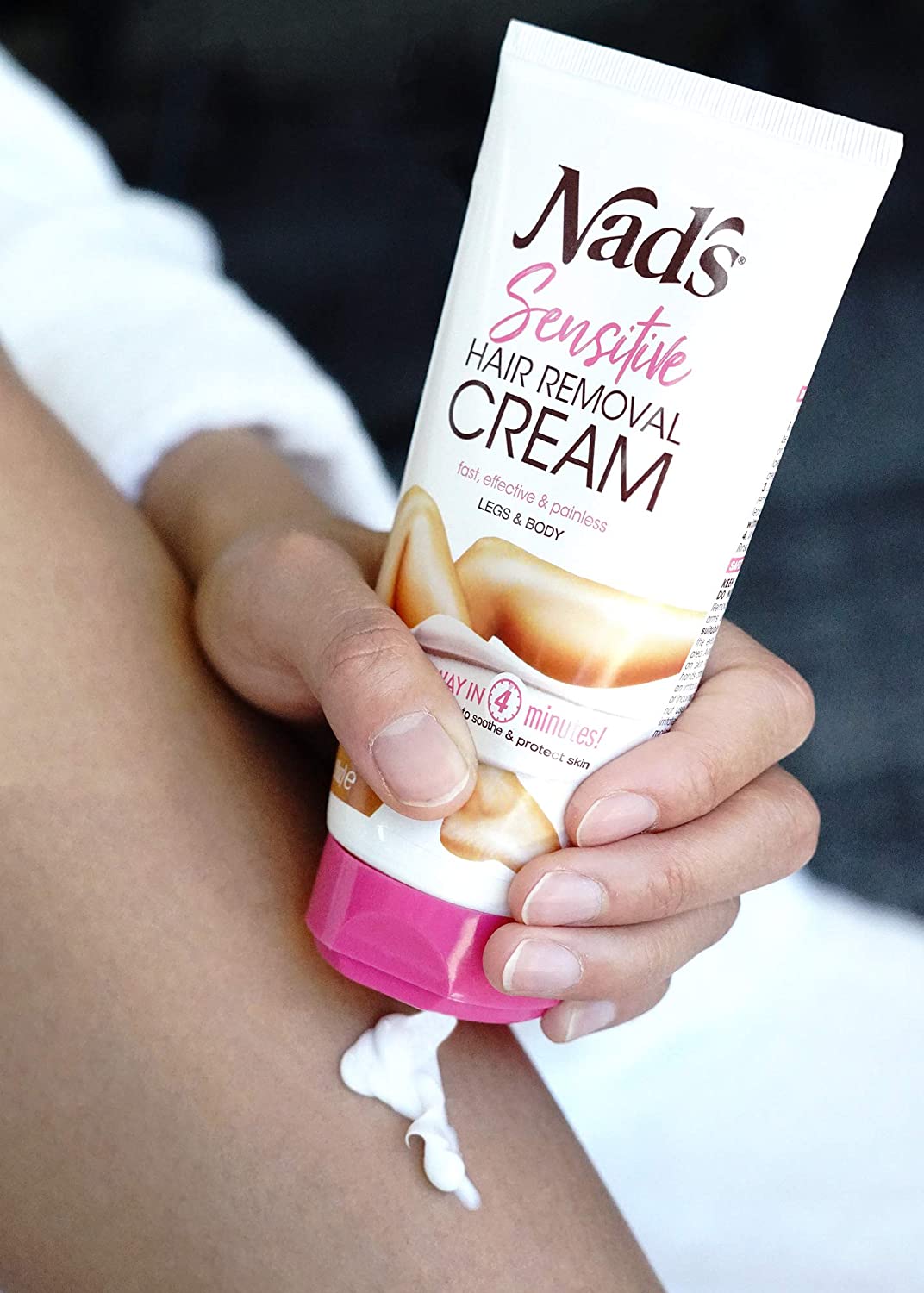 Nad's Sensitive Hair Removal Cream For Body & Legs, 5.1 oz. / 150ml