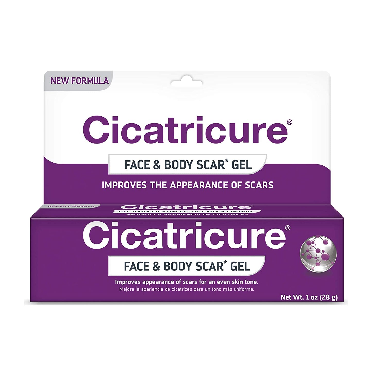 Cicatricure Face & Body Scar Gel, 1 oz. / 28g, Reduce the Appearance of Scars
