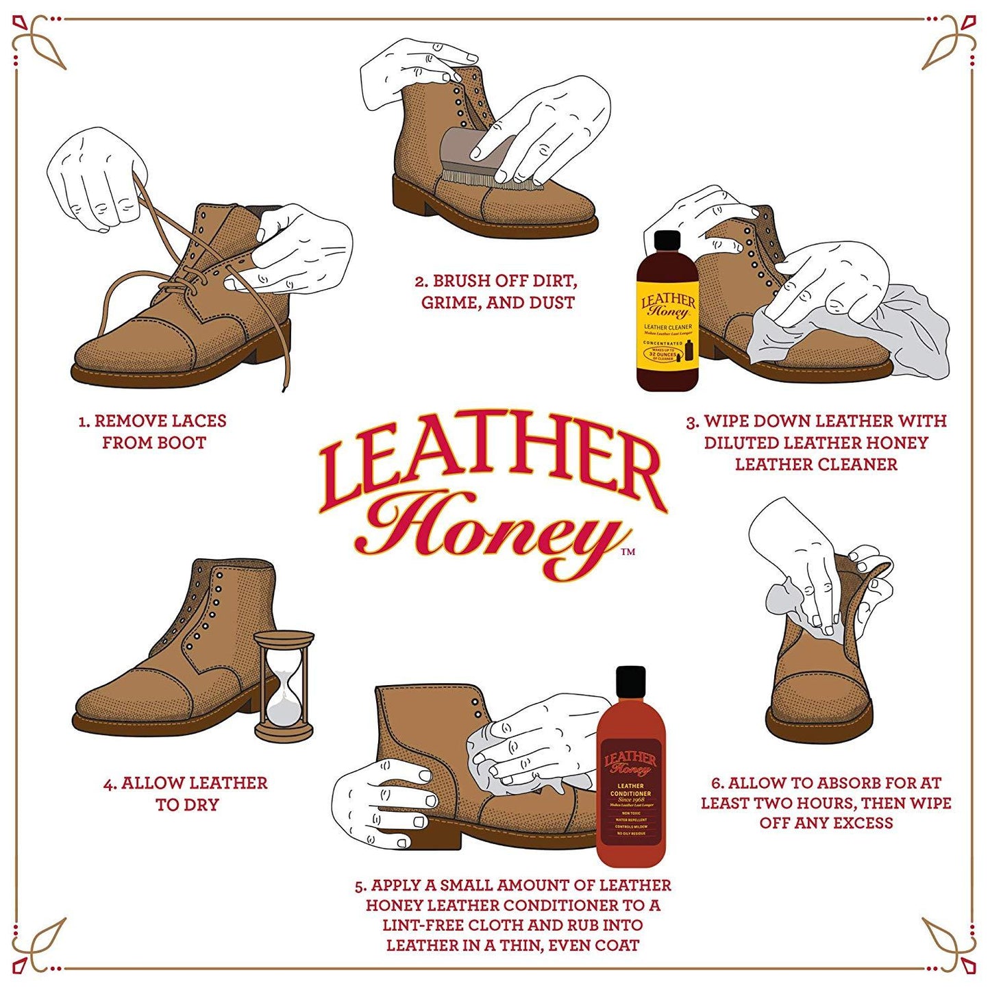 Leather Honey Leather Cleaner - 4 oz (1 Count)