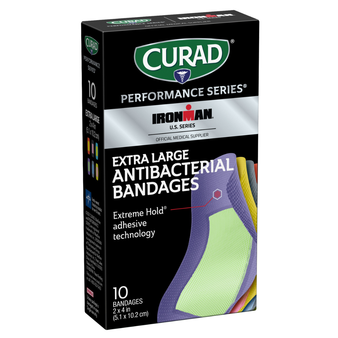 Curad Extra Large Antibacterial Bandages (2 x 4 inch) 10 Bandages