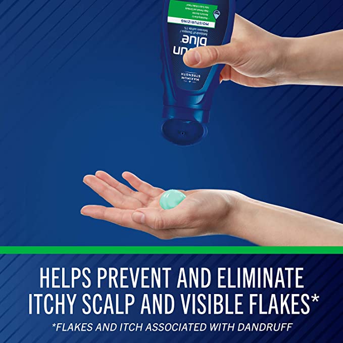 Maximum Strength Selsun Blue Anti Dandruff Shampoo 1% Selenium Sulfide Moisturizing 11 Fl Oz (325ml)