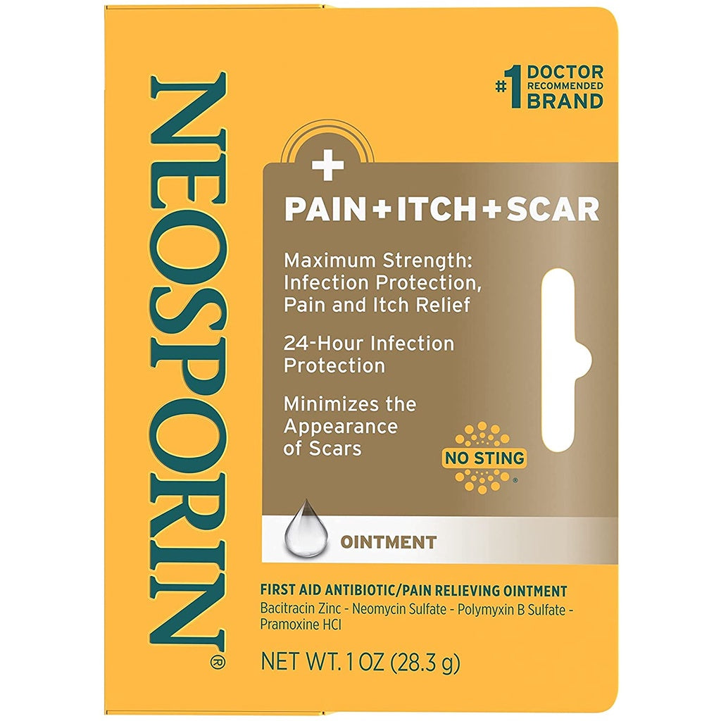Neo sporin First Aid + Pain, Itch, Scar Ointment, 1.0 oz. / 28.3 g