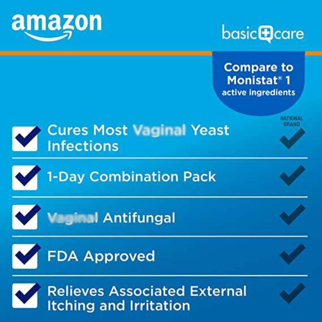 Miconazole Nitrate Insert & Cream Antifungal For Yeast Infection 1 Softgel Insert + 0.32 ounce Tube