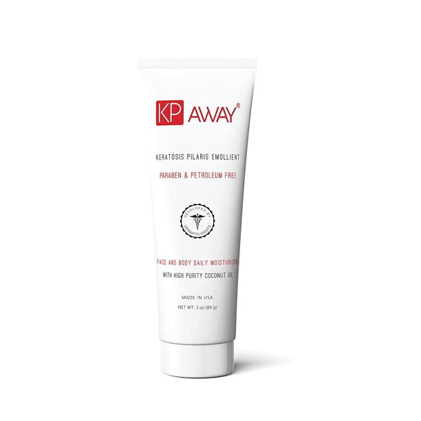 KP Away Keratosis Pilaris Emollient Face & Body Daily Moisturizer with High Purity Coconut Oil, 3 oz. / 84g