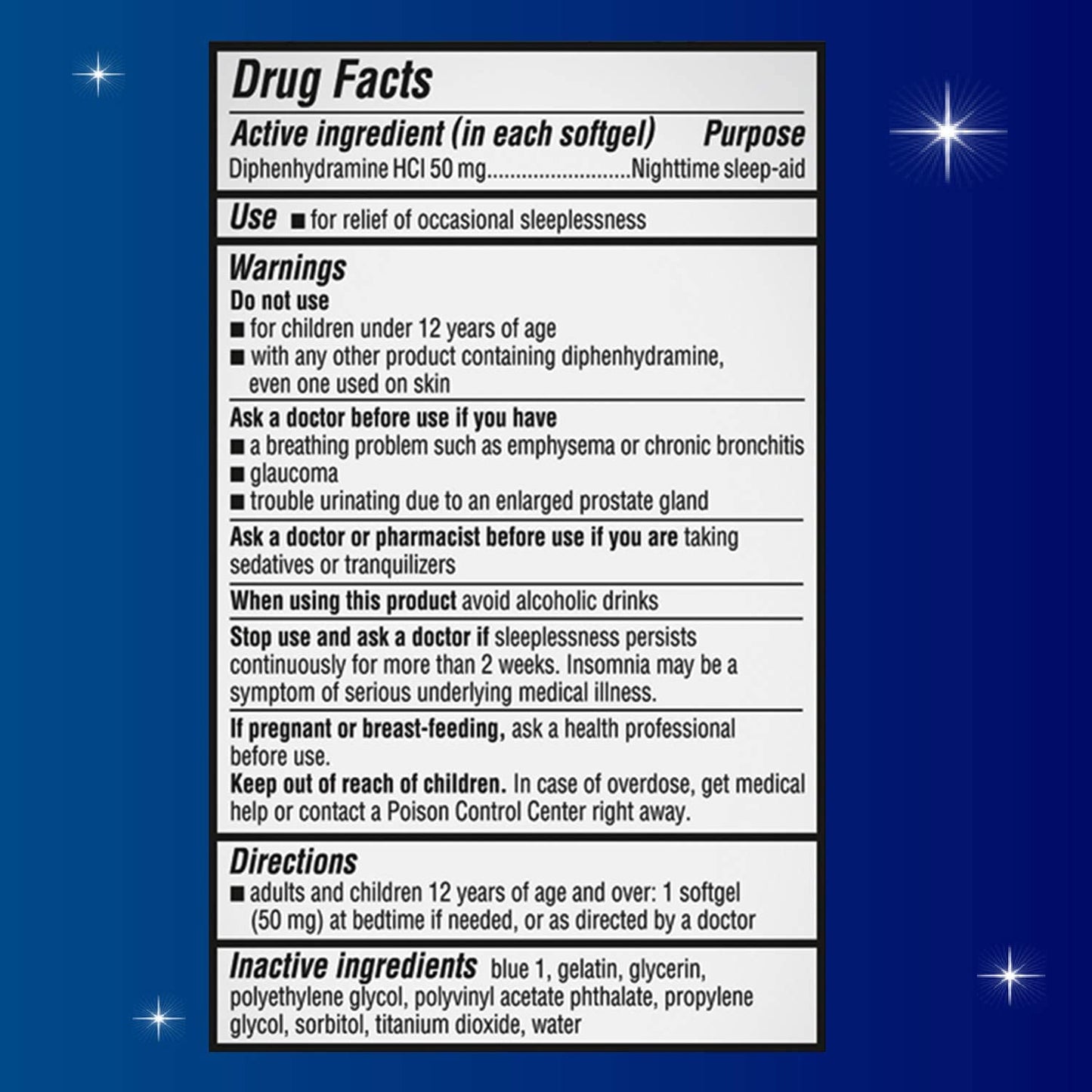 Unisom SleepGels, Nighttime Sleep-Aid, 100 SoftGels