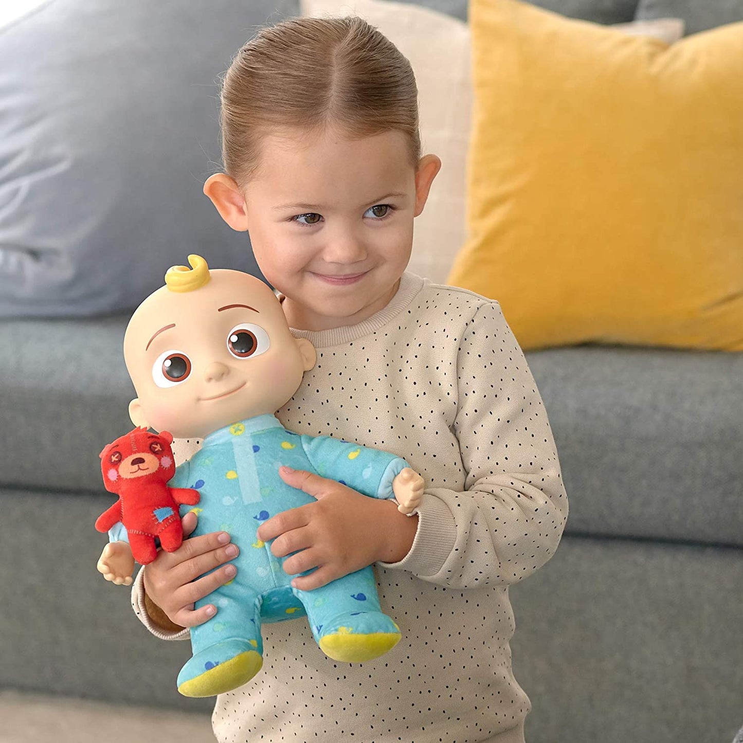 CoComelon Official Musical Bedtime JJ Doll, Bedtime Song Toys for Babies