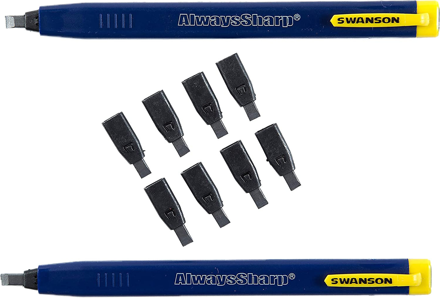 Swanson CP216 Always Sharp 2 Pcs Mechanical Carpenter Pencils Includes 8 Replacement Cartridge