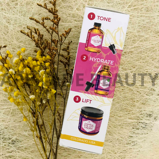 Leven Rose Real 24K Gold Rose Water Toner 4 oz / 118 ml