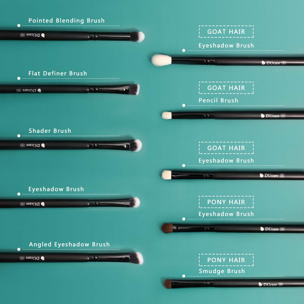 DUcare Makeup Brushes 27 Pieces Professional Makeup Brush Set Premium Synthetic Goat Pony Hair