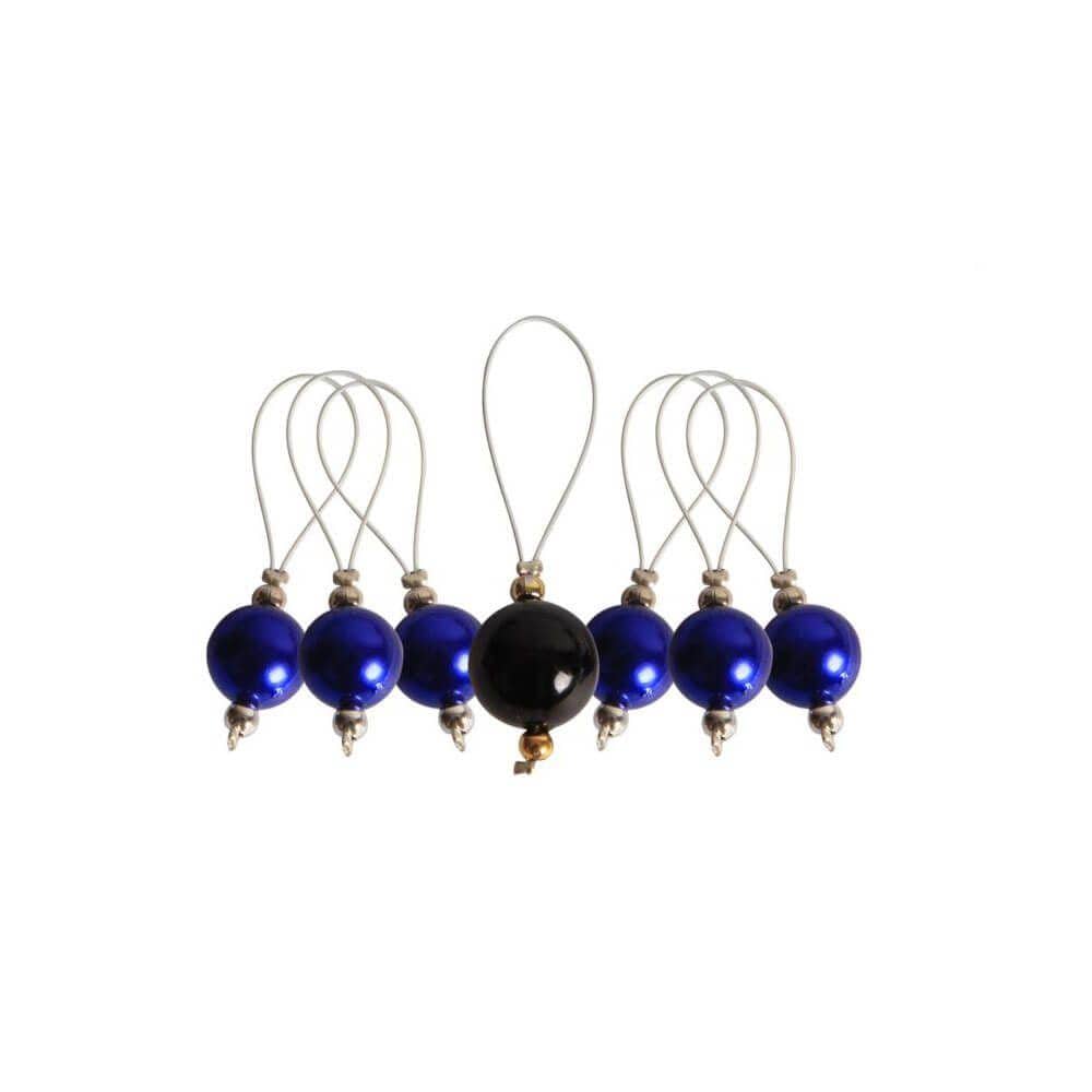 KnitPro Accessories Zooni Stitch Markers in Coloured Beads - Bluebell (10933)