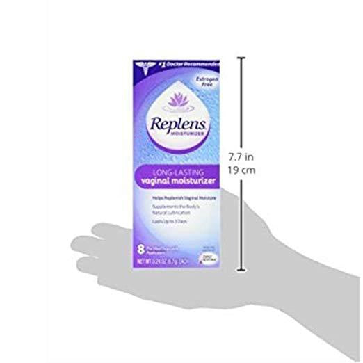 Replens Long-Lasting Vaginal Feminine Moisturizer (8 Prefilled Applicators) PACKAGING MAY VARY