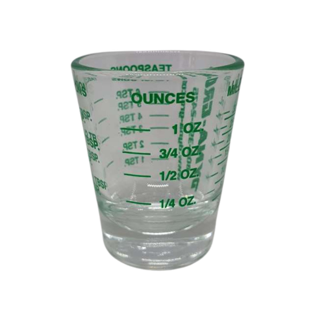 Dyna-Gro Mini Measure Shot Glass 1oz, 6 Tsp, 2 Tbs, 30ml