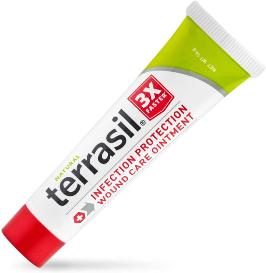 Terrasil Wound Care Infection Protection Ointment for bed sores, cuts scrapes and burns 14 g