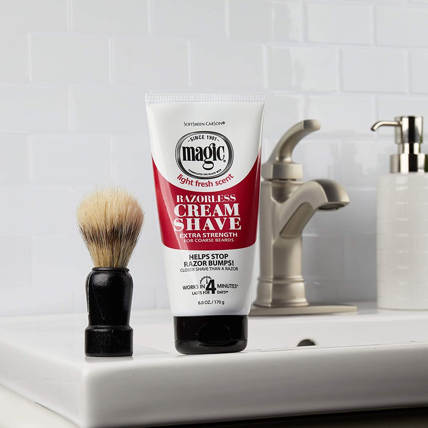 Softsheen Carson Magic Razorless Shave Cream Extra Strength, 6 oz