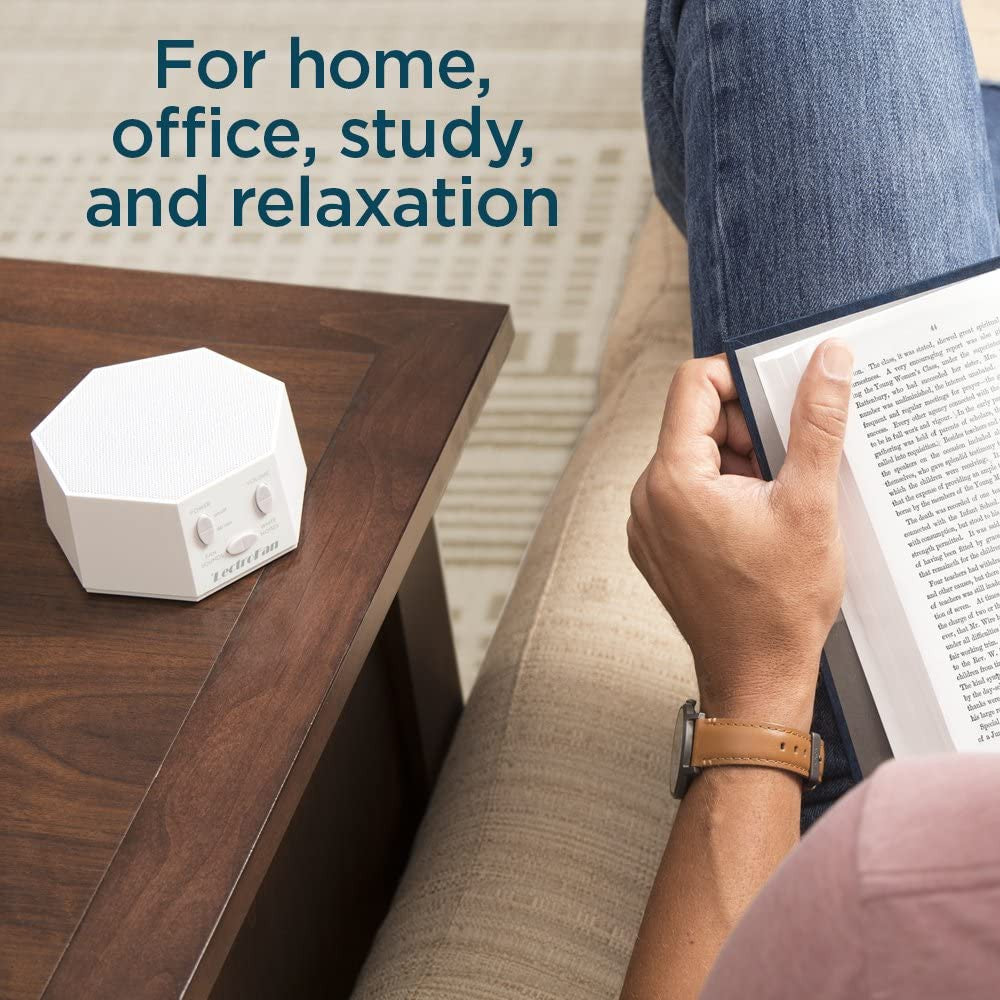 LectroFan Premium White Noise Sound Machine with 20 Non-Looping Fan White, Unscented, 1 Count