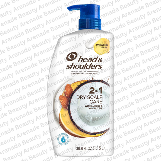 Head & Shoulders 2 in 1 Dry Scalp Care with Almond & Coconut Oil Shampoo + Conditioner, 1.15 L / 38.8 fl. oz.