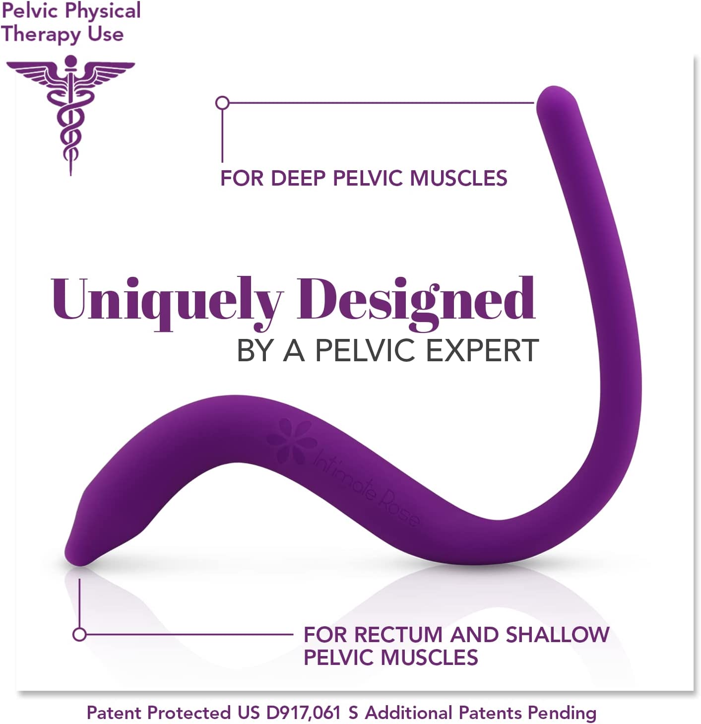 Intimate Rose Pelvic Wand For Pelvic Floor Muscles For Men & Women 1 Count