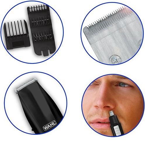 Wahl Mustache and Beard Trimmer with Bonus Trimmer #5537-420 Battery Operated