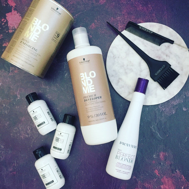 SleekShop Tint Color Brush Hair Scalp Head Medium Black - Pack of 1