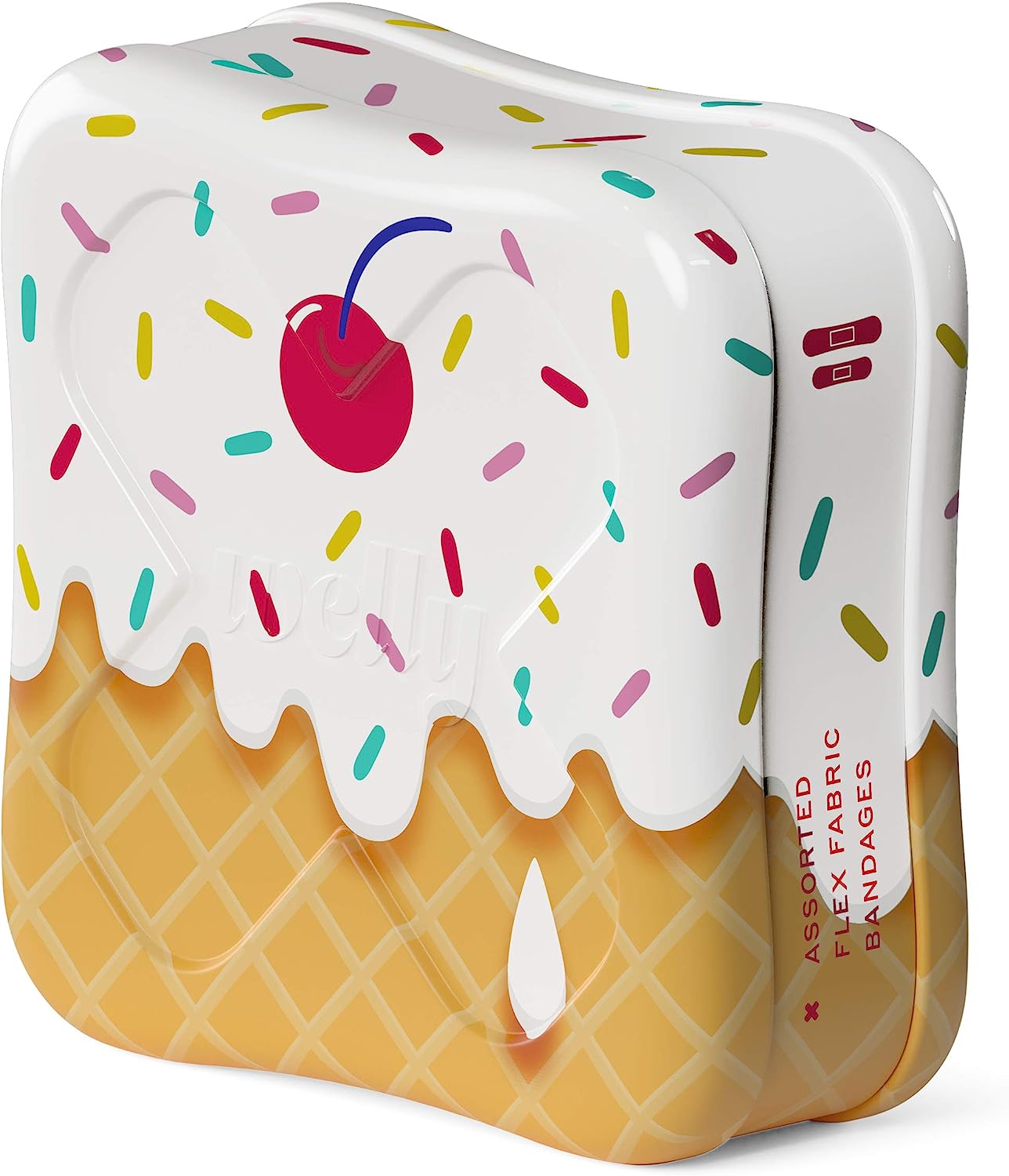 Welly Bravery Badges Assorted Flex Fabric Bandages 48 Count (WLY1071)