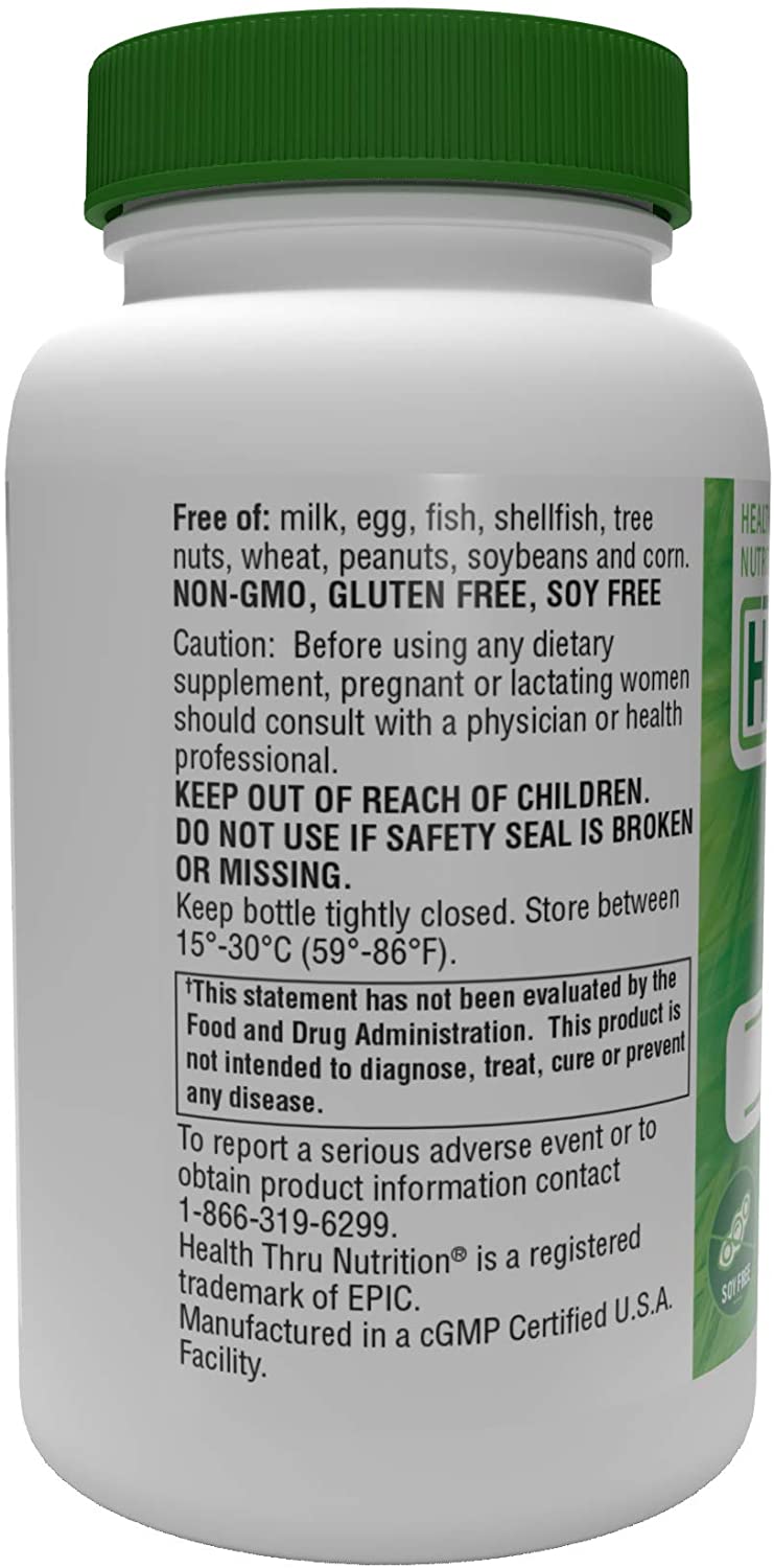 Health Thru Nutrition NAC 600 mg N-Acetyl Cysteine, 60 Vegecaps Cellular Antioxidant