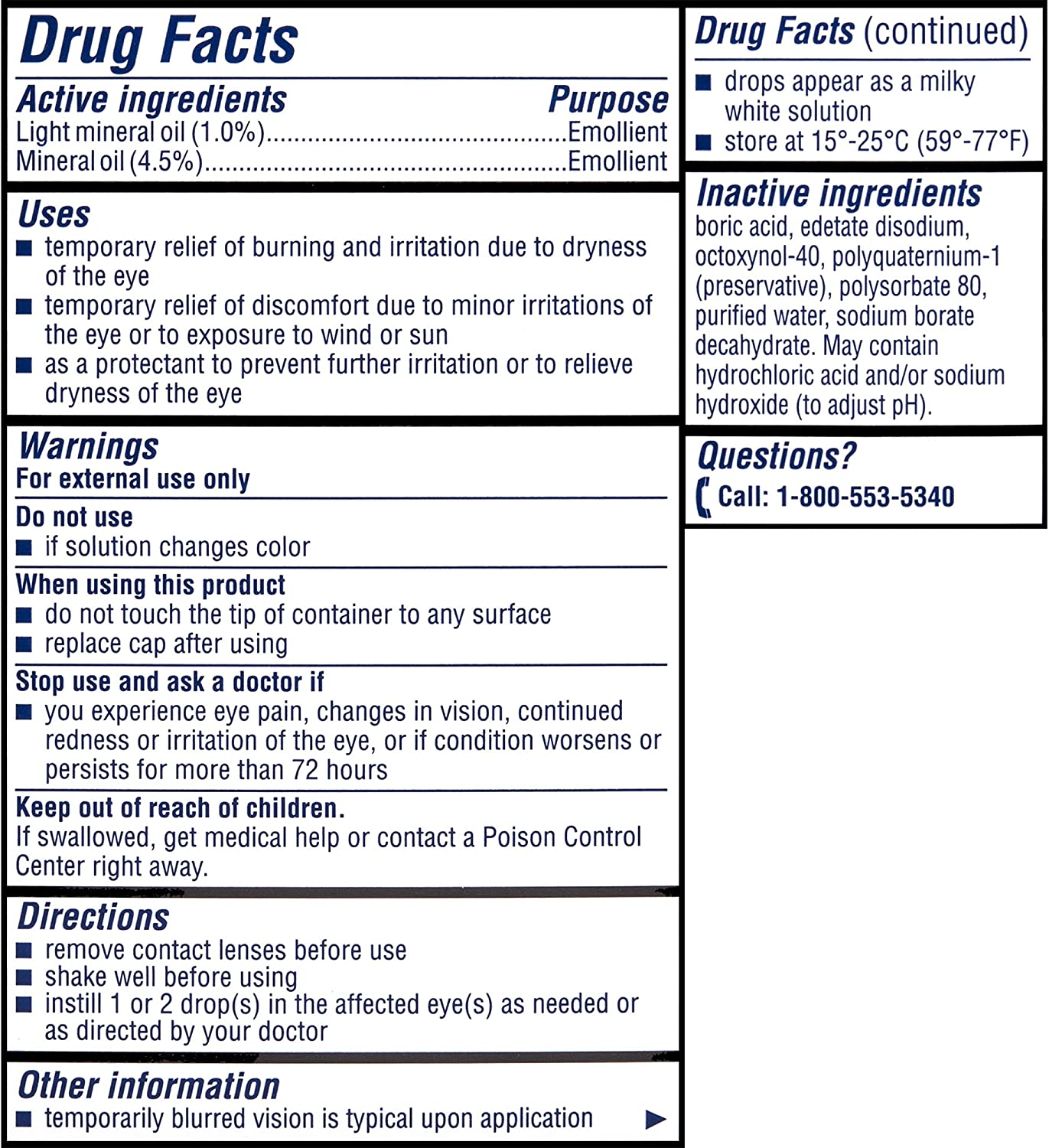 Bausch + Lomb Soothe XP Lubricant Eye Drops Xtra Protection 0.5 fl.oz / 15ml Twin Pack