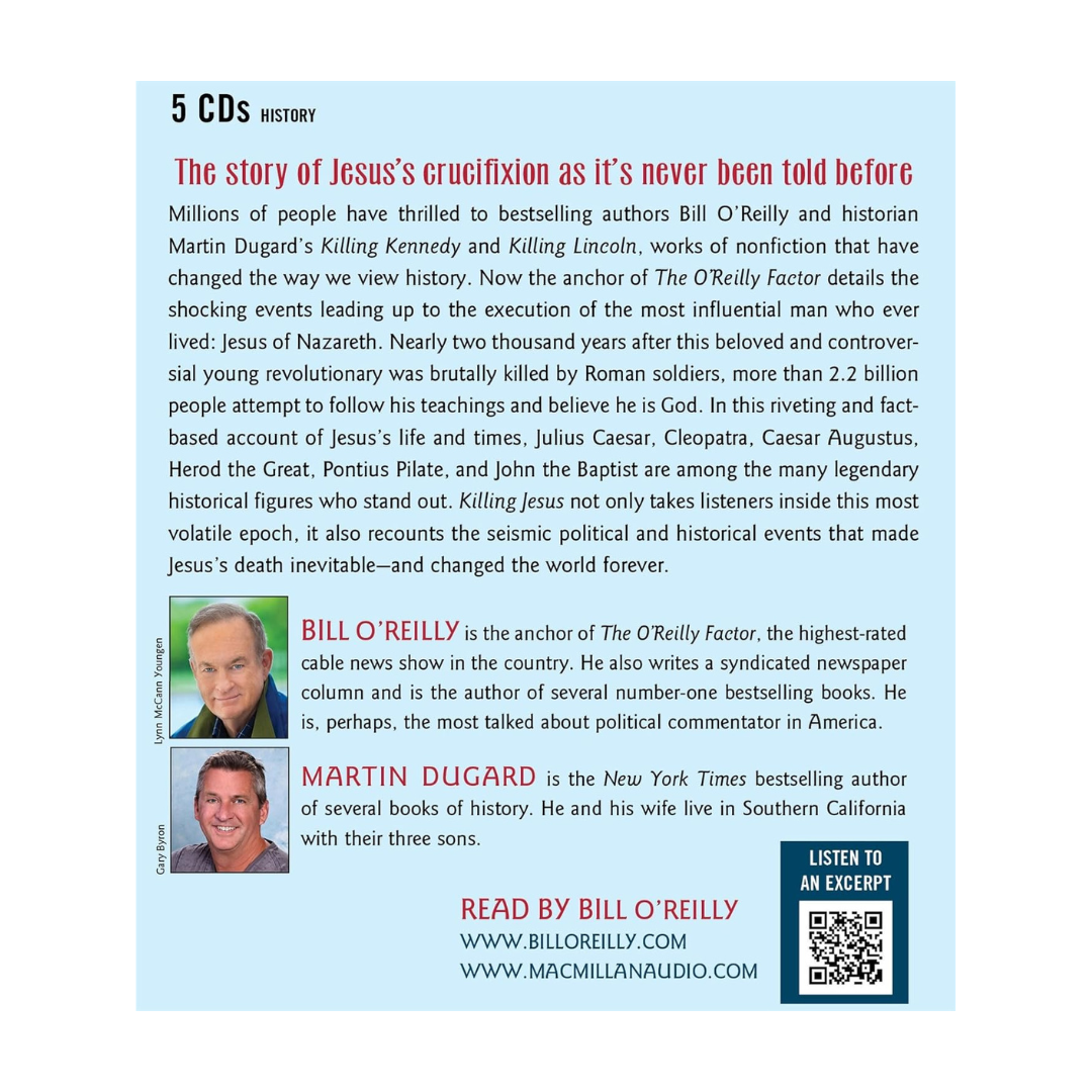 Killing Jesus A History Bill O'Reilly & Martin Dugard