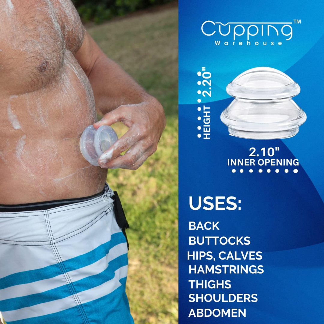Cupping Warehouse Supreme 2 Deep Pro 6065 Professional Cupping Therapy Set – Large
