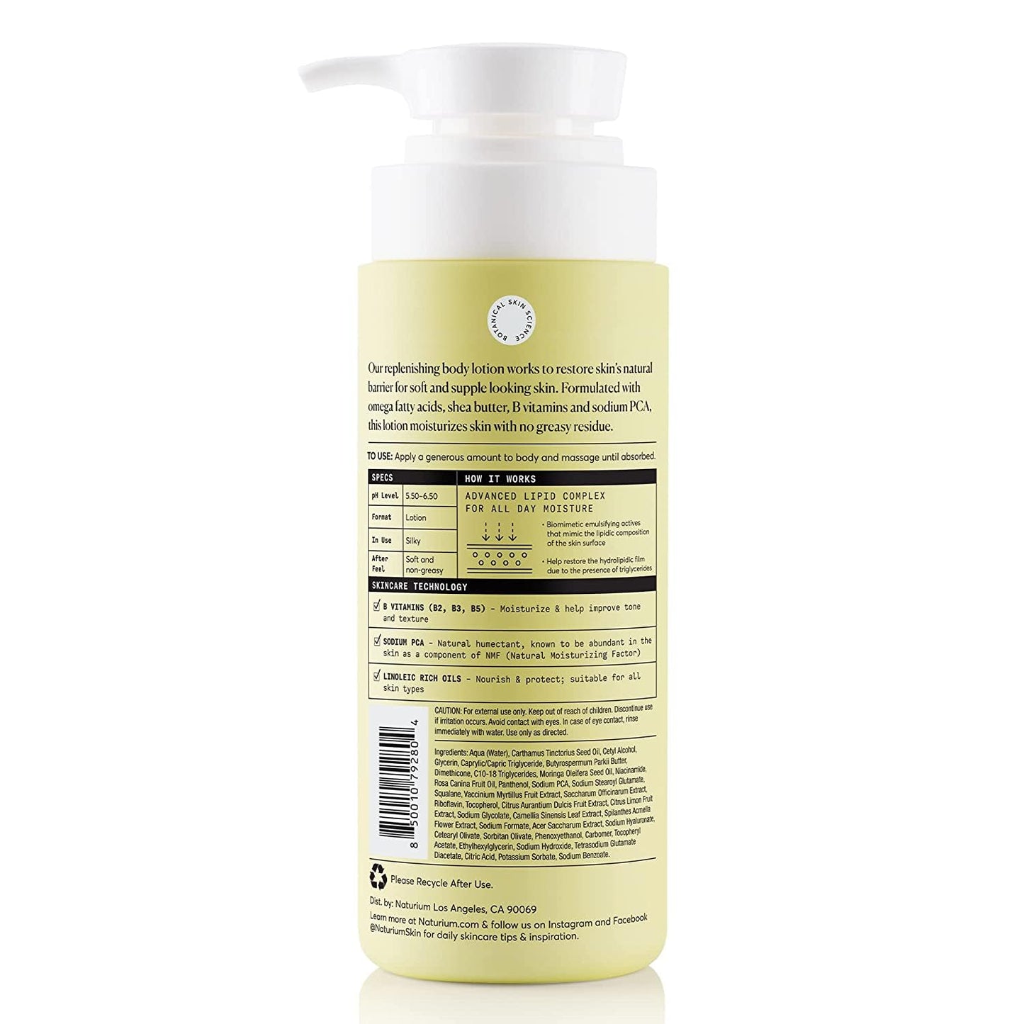 Naturium Bio-Lipid Restoring Lotion For All Day Moisture, 414 ml / 14 fl. oz.