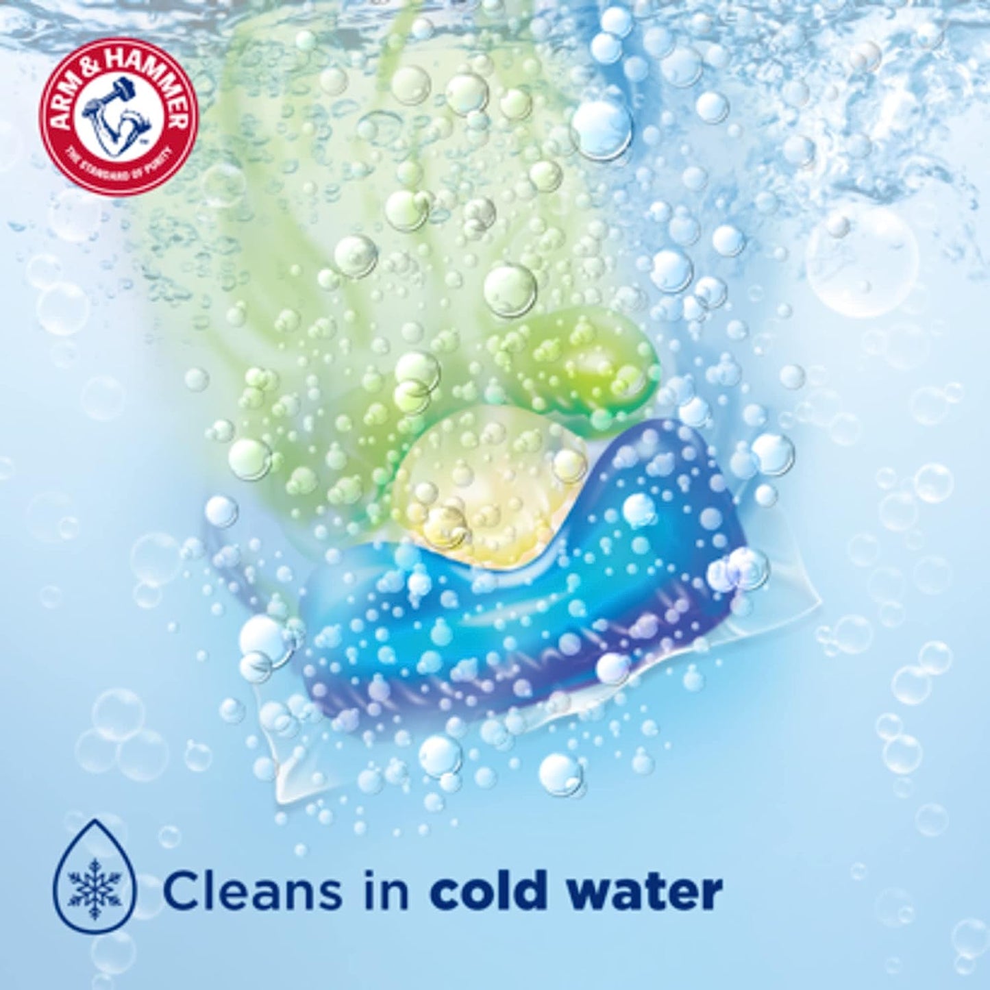 Arm & Hammer Plus OxiClean 5-in-1 Laundry Detergent Power 42 Paks | 0.84kg/1.85lb