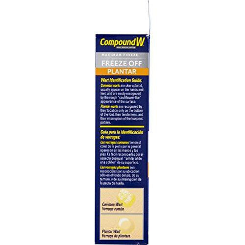 Compound W Freeze Off Plantar Kit Wart Removal (8 Applications and 12 Comfort Pads)