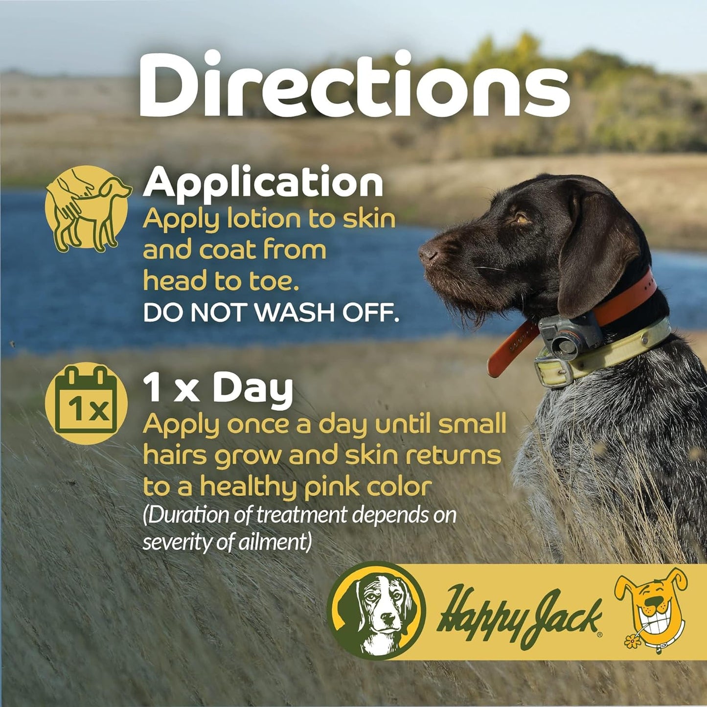 Happy Jack Mange Medicine Treatment for Dogs & Horses 8 oz / 234ml