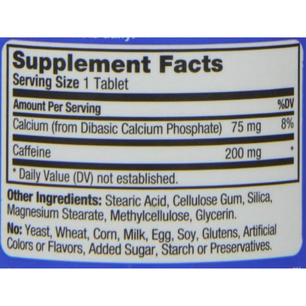 ProLab Caffeine Energy Focus Endurance Dietary Supplement, 100 Tablets
