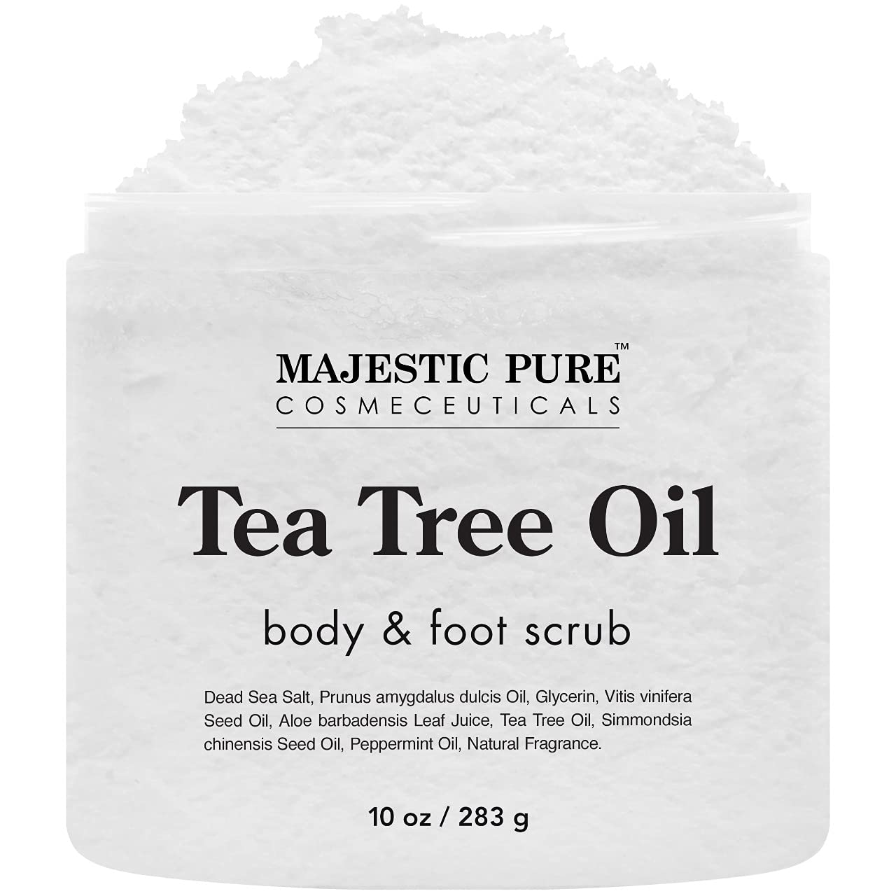 Majestic Pure Tea Tree Oil Body and Foot Scrub, 10 oz. / 283g