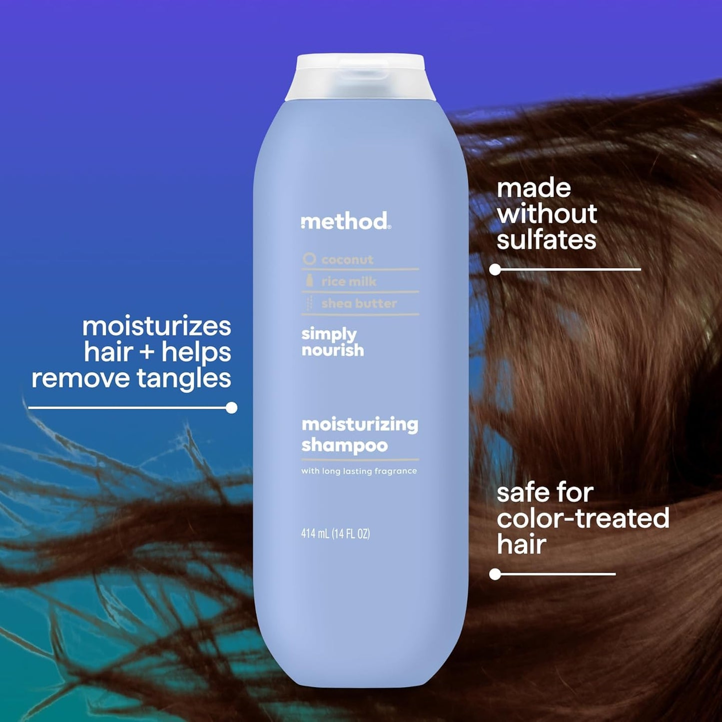 Method Shampoo With Long Lasting Fragrance, 414 ml / 14 oz