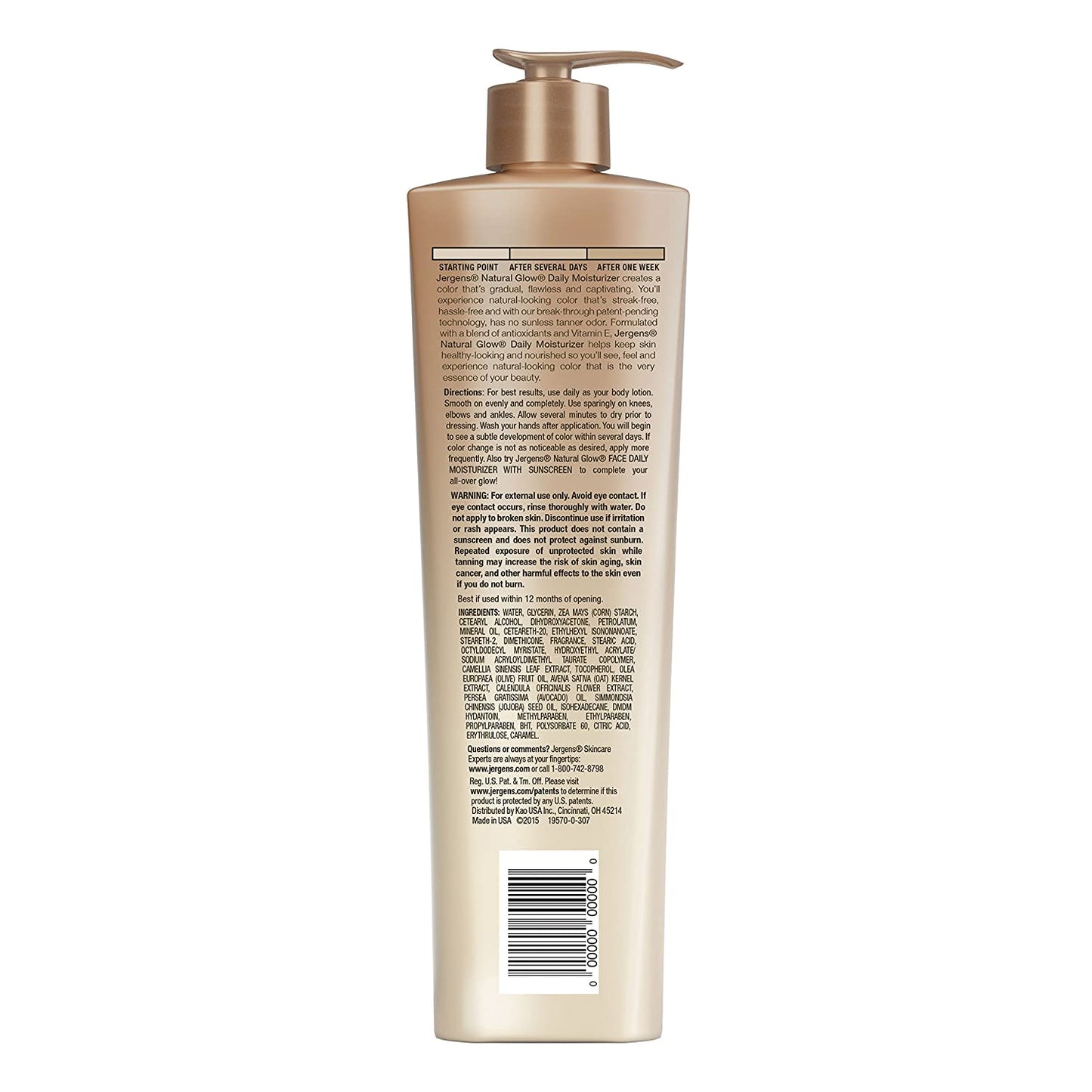 Jergens Natural Glow Daily Moisturizer, Fair to Medium Skin, 10 fl.oz / 295 ml (PACKAGING MAY VARY)