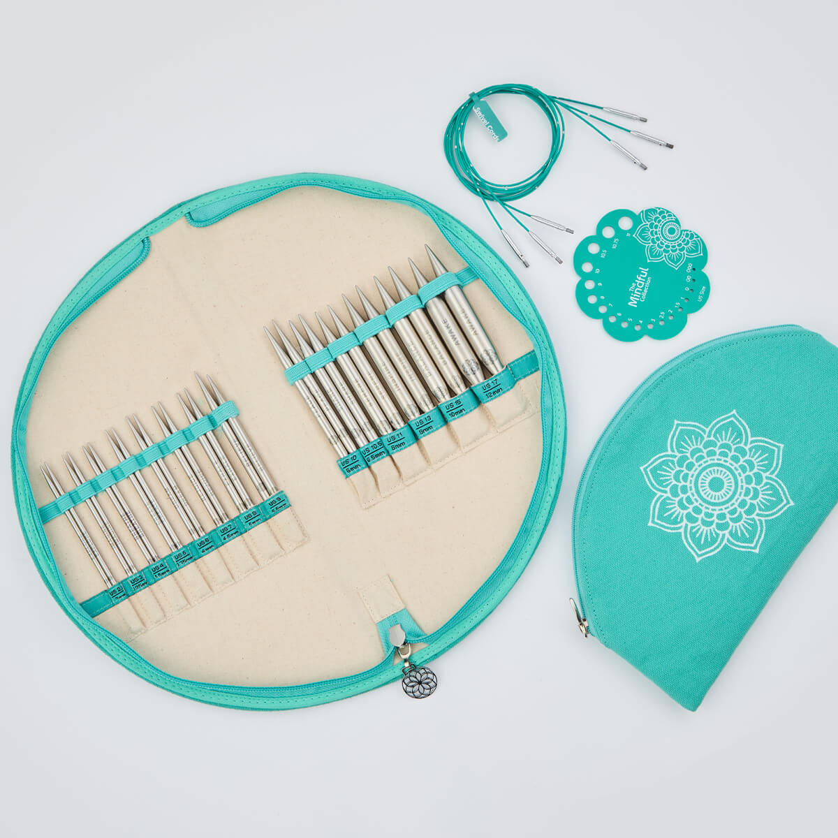 KnitPro The Mindful Collection Stainless Steel Interchangeable Needles Sets, 13cm/5"