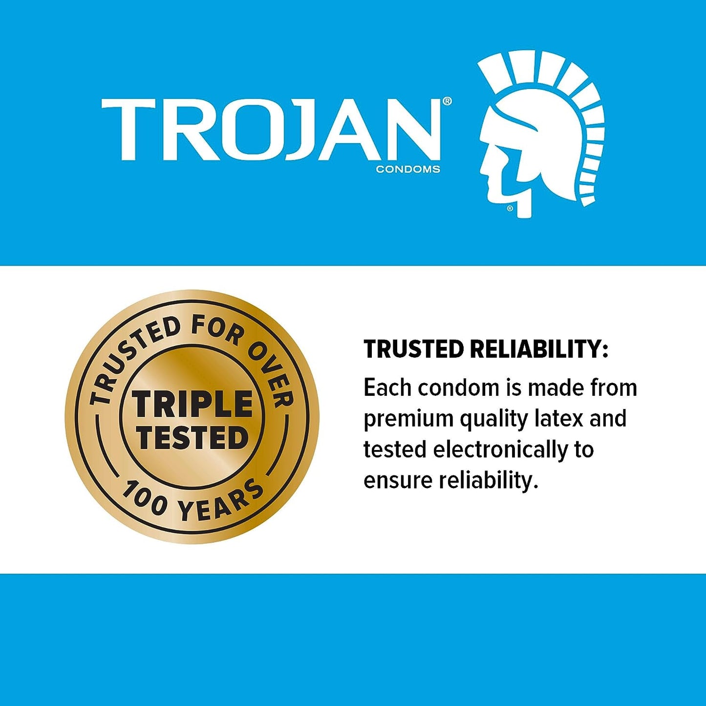 Trojan Naturalamb Real Skin-To-Skin Intimacy (10 Lubricated Natural Skin Condoms)