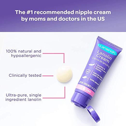Lansinoh Lanolin Nipple Cream for Breastfeeding, 1.41 Ounce Tube