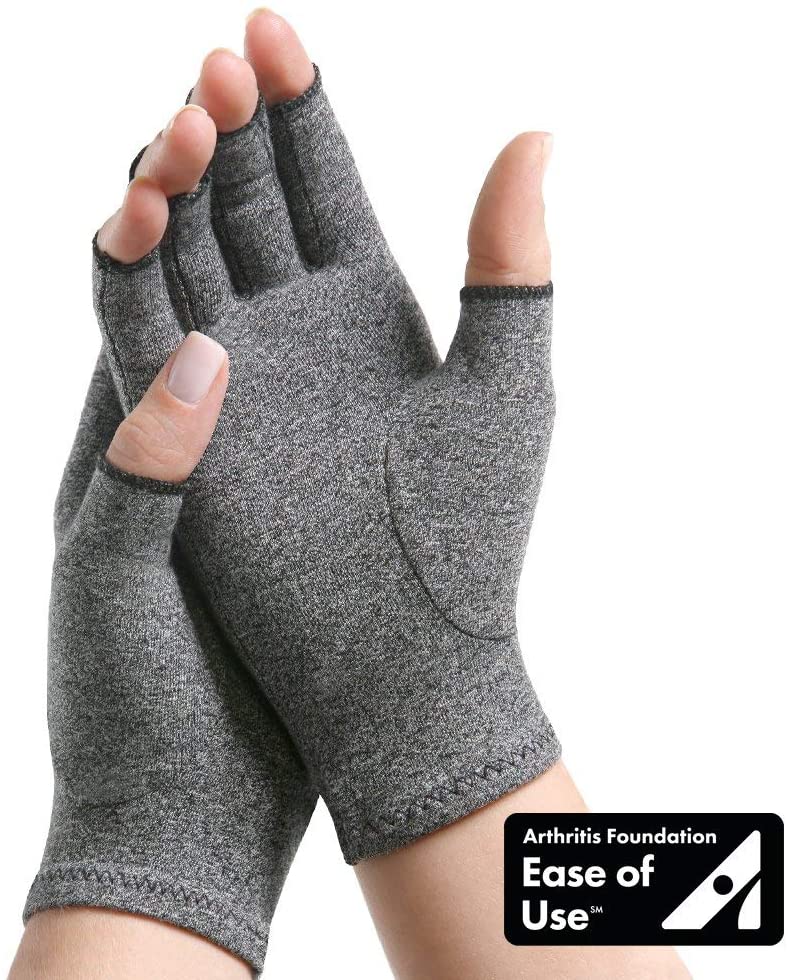 IMAK Compression Arthritis Gloves, Original with Arthritis Foundation Ease of Use Seal, Small