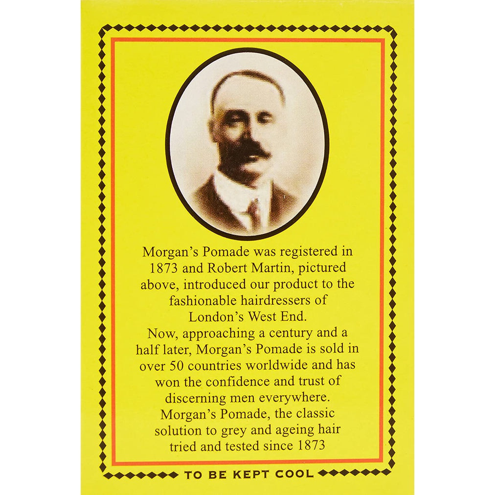 The Original Morgan's Pomade Hair Darkening, Darken Grey Hair Made in England 3.53 oz / 100 g