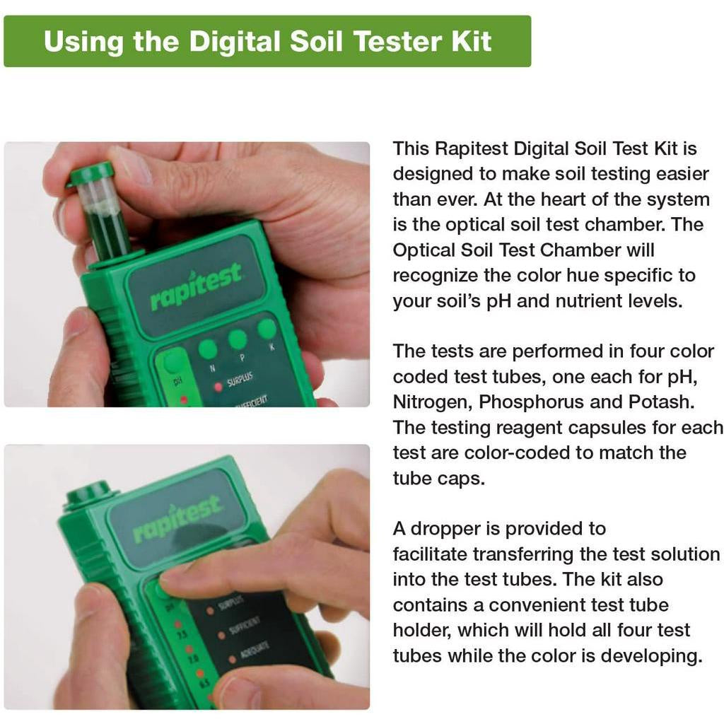 Luster Leaf 1605 Digital Soil Test Kit for pH, N, P and K