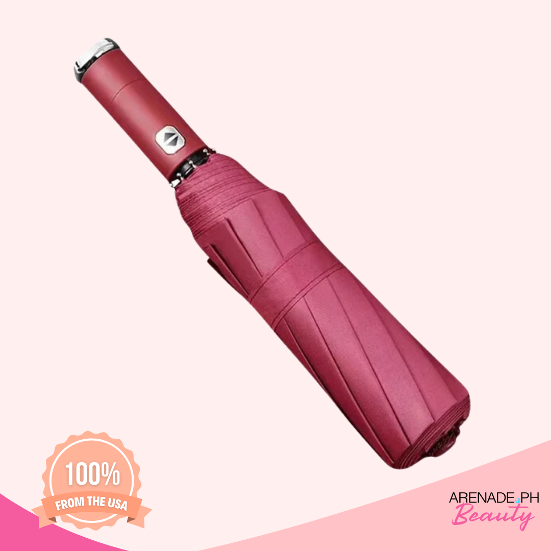 Automatic Folding Umbrella With UV Protection And Rotatable Flashlight By Honest Tools